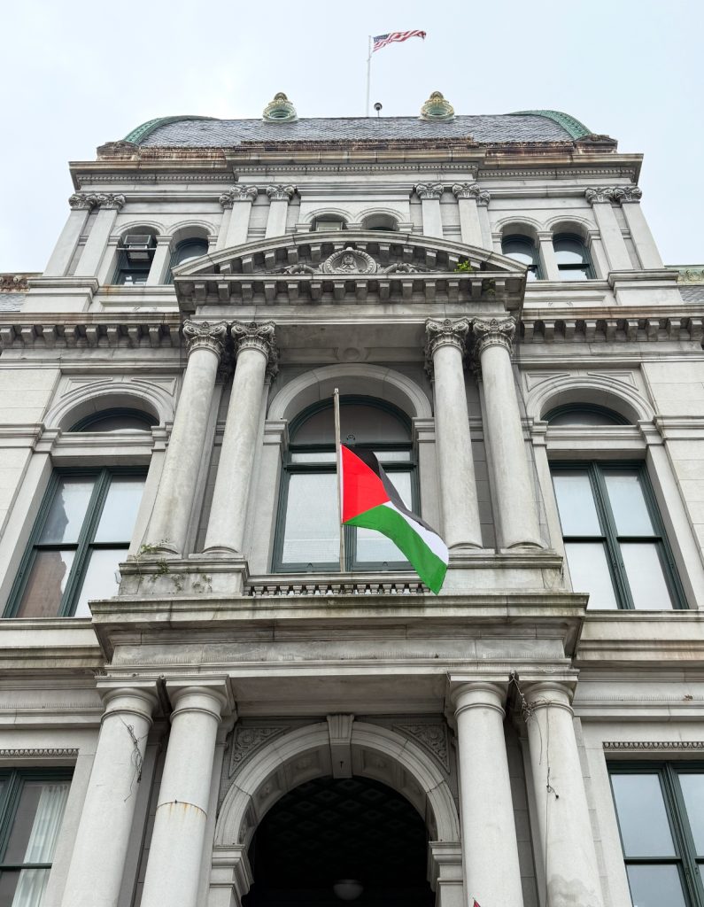 Palestinian flag display