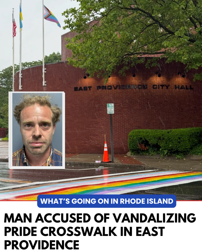 Man accused of vandalizing pride sidewalk