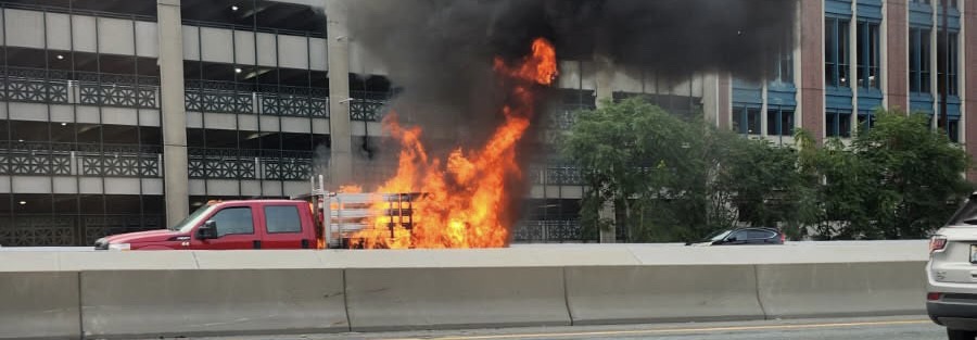 Vehicle fire on I-95 NB