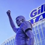 Tom Brady statue at Gillette