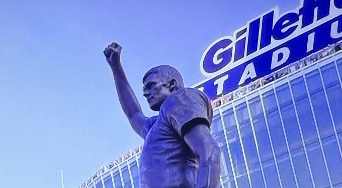Tom Brady statue at Gillette