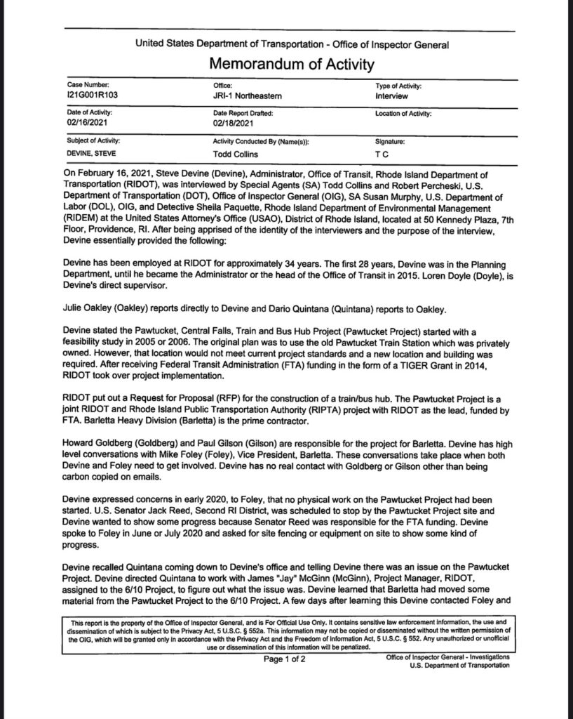 Contractor is suing RIDOT for $3.8 million