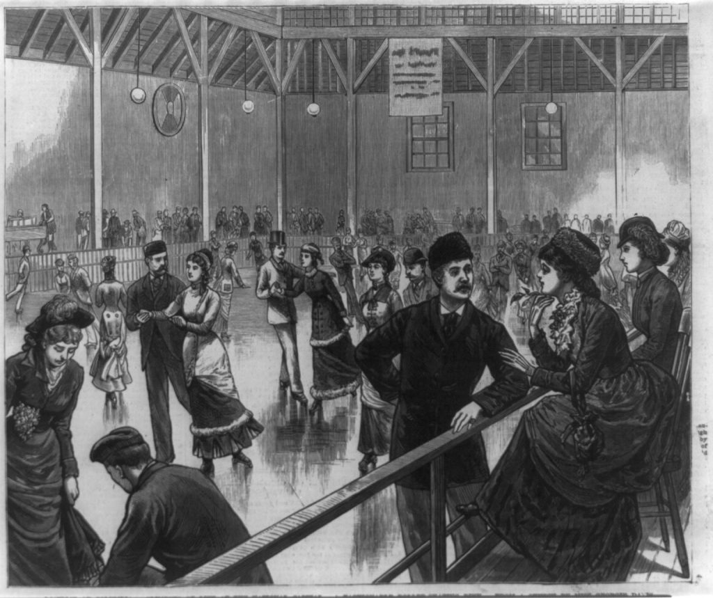 first roller skating rink