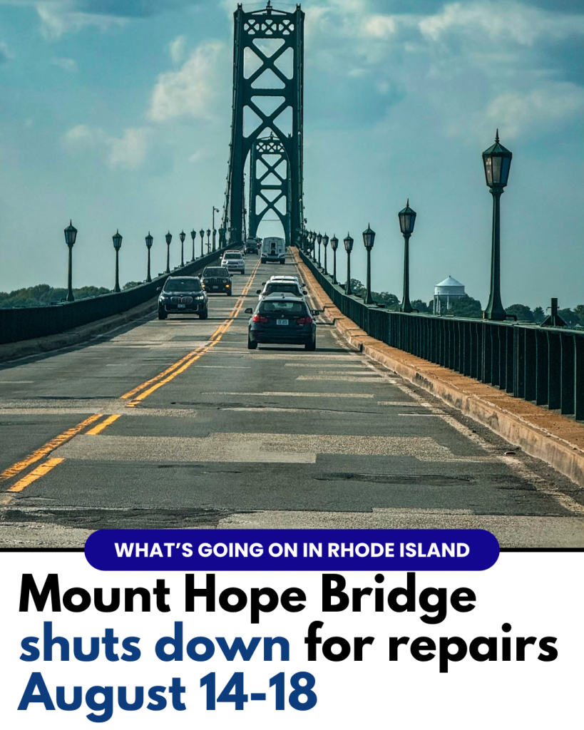 Mount Hope Bridge temporarily closing