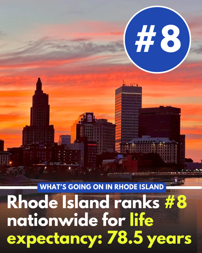 Rhode Island ranks #8 in life expectancy