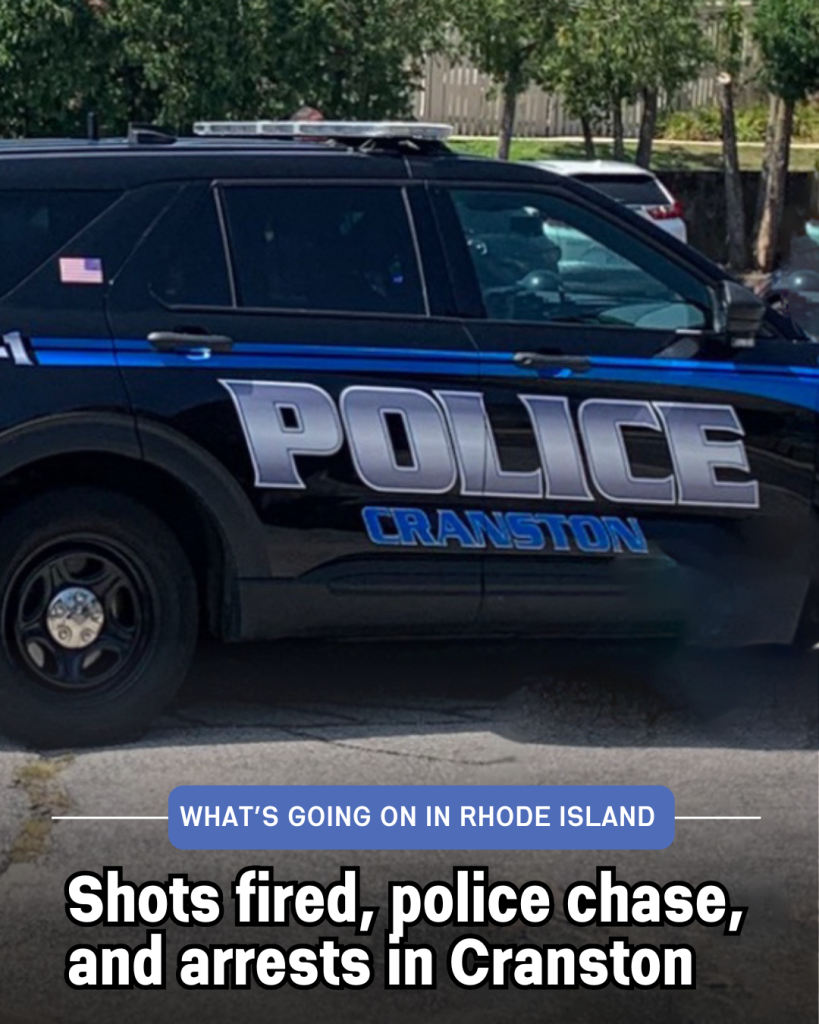 shots fired and police chase in Cranston