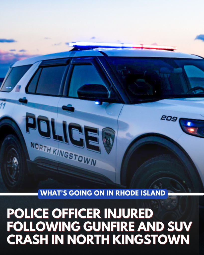 gunfire and a crash North Kingstown