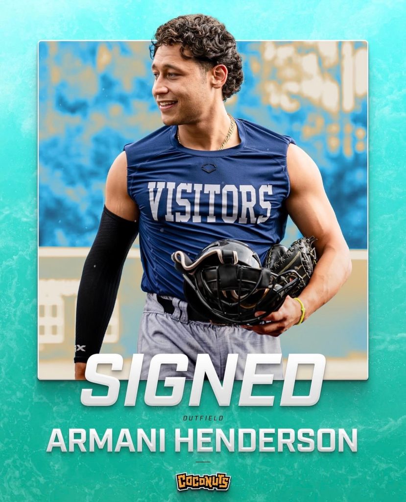 RI native signed by the Banana Ball Championship League. Armani Henderson.