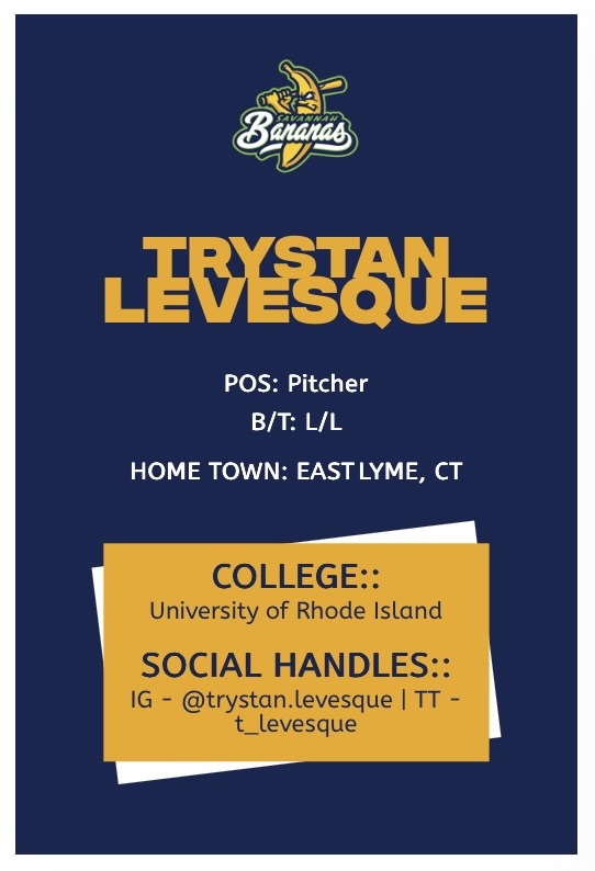 Savannah Bananas draft former URI player Trystan Levesque