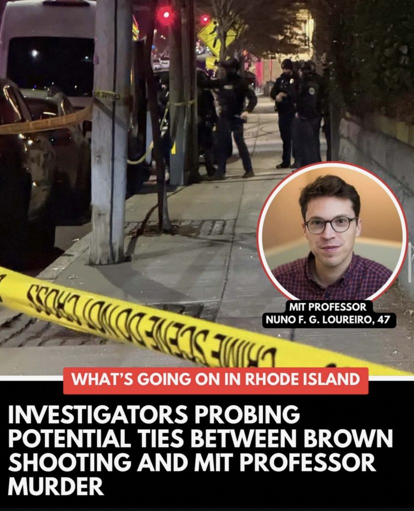 Brown University and MIT professor shooting tied