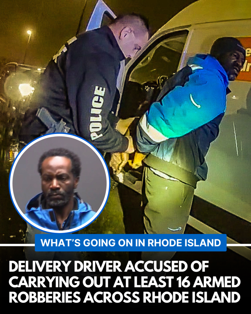 Delivery driver accused of 16 armed robberies