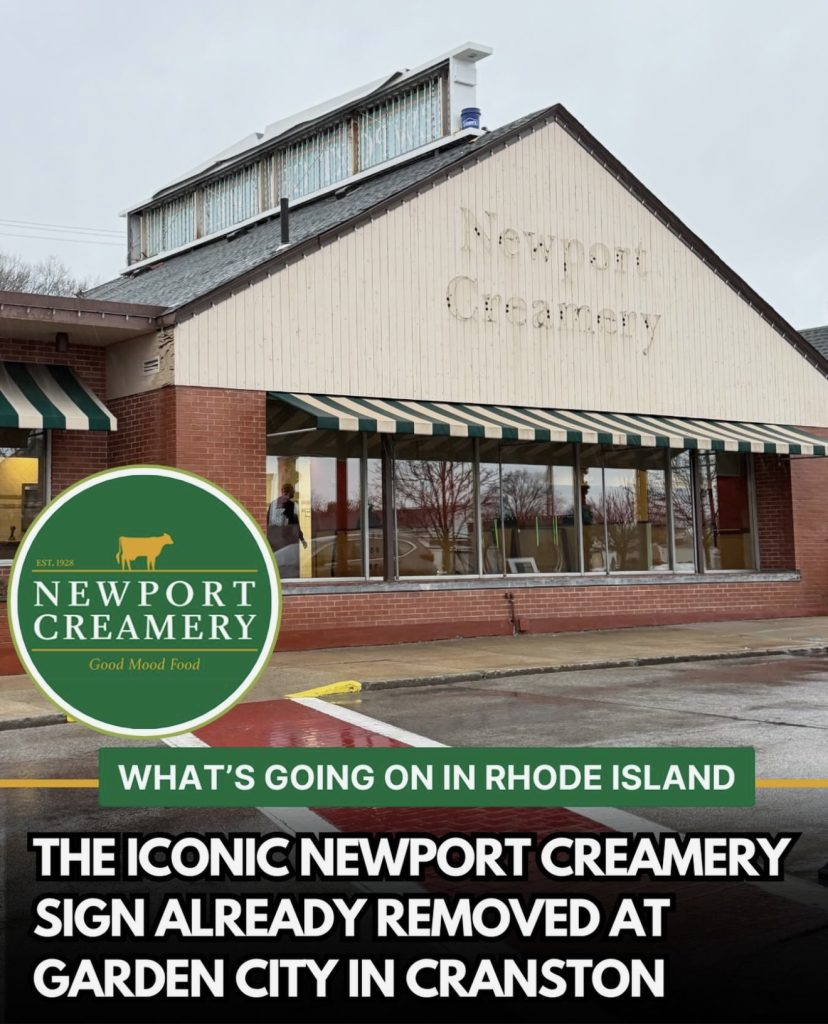 Newport Creamery sign removed from Garden City location