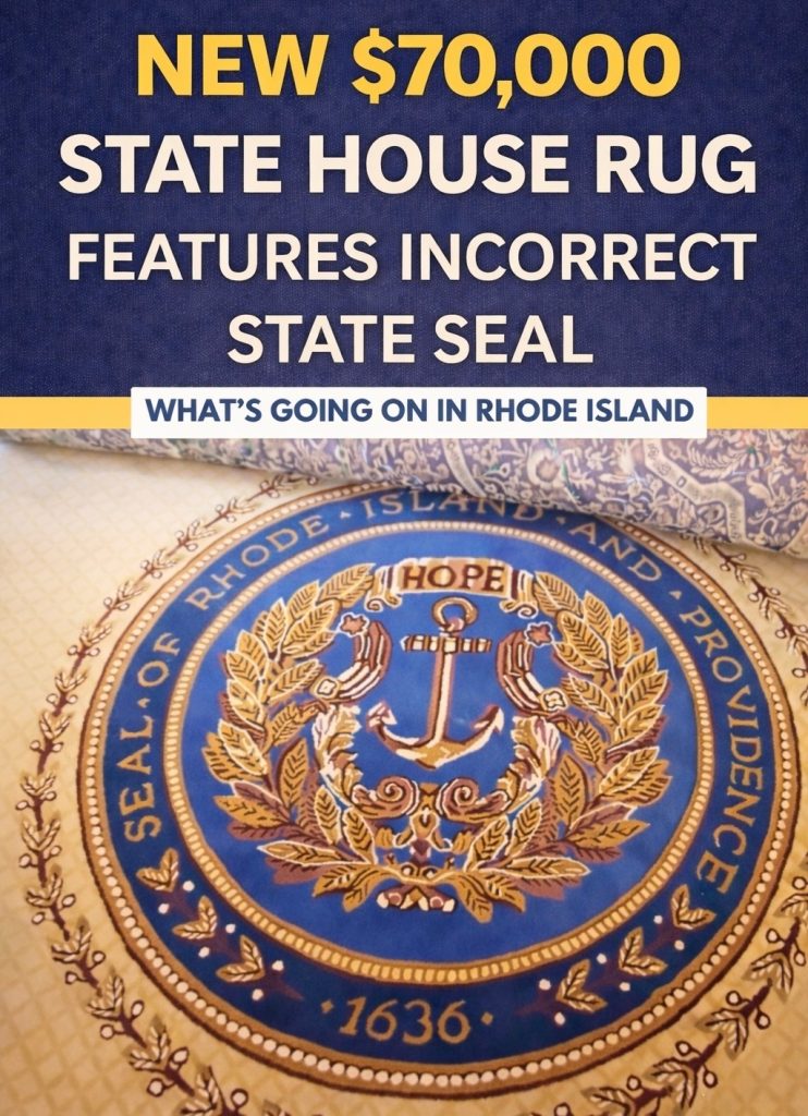 Rhode Island State House rug wrong seal