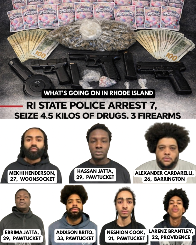 Rhode Island State Police arrest 7