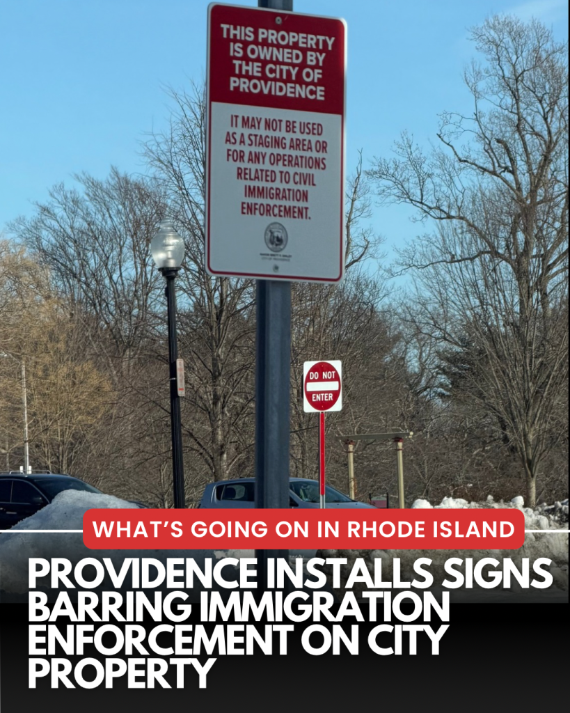 Providence posts signs banning ICE