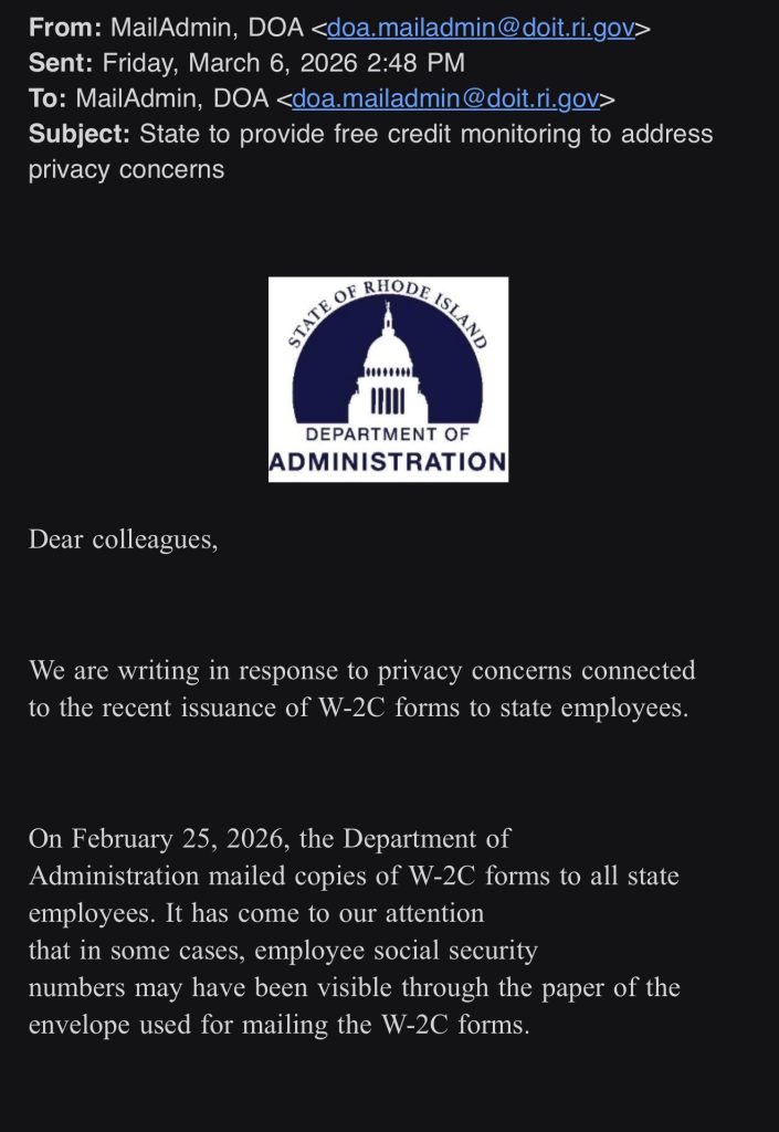 W-2C mailings exposed Social Security numbers