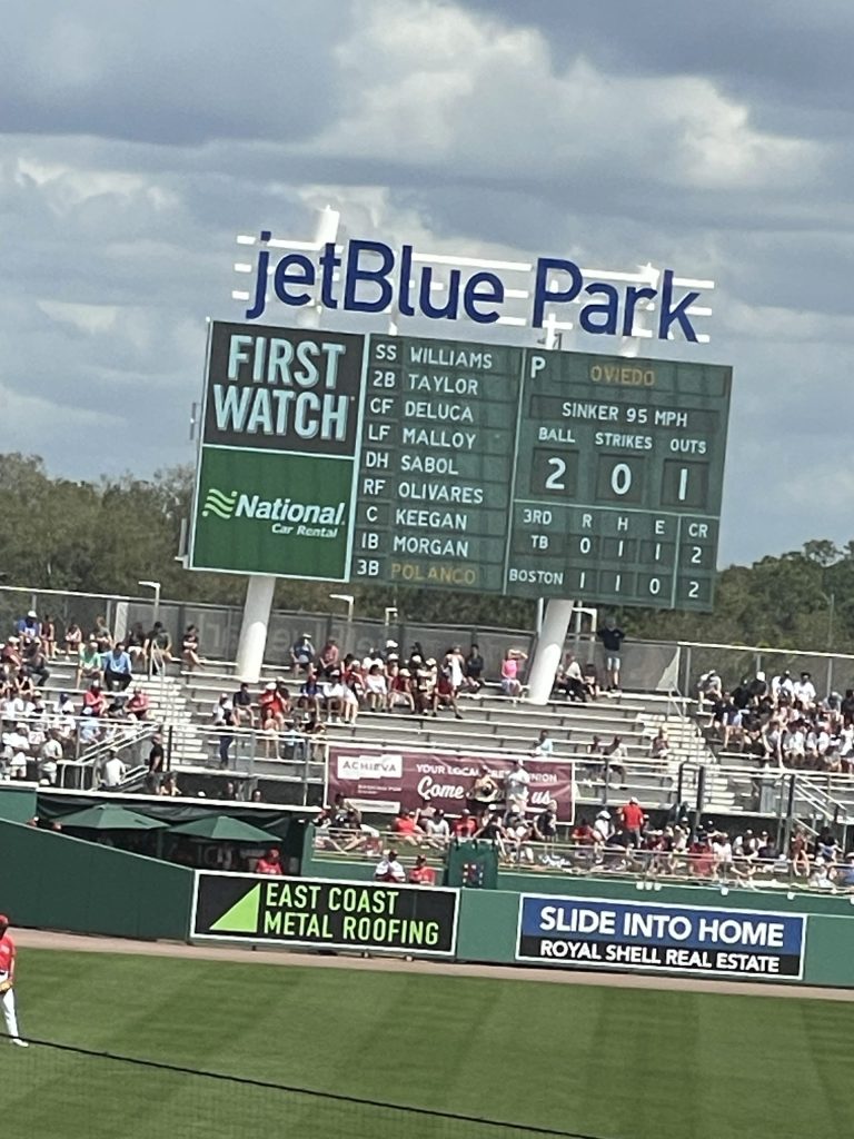 Red Sox Rays March 7 spring training