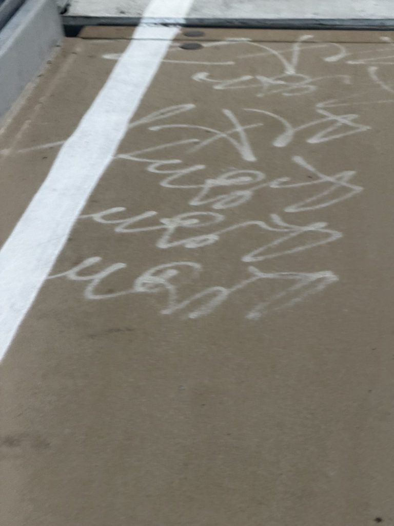 East Bay Bike Path bridge graffiti