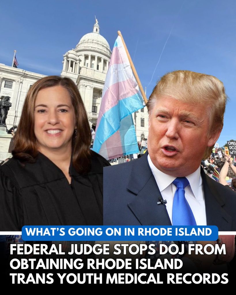 DOJ Rhode Island gender-affirming records