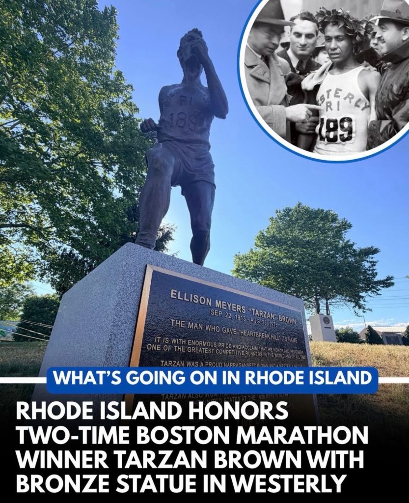 Ellison Tarzan brown statue