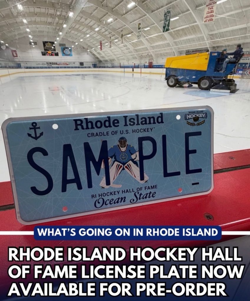 Rhode Island hockey license plate